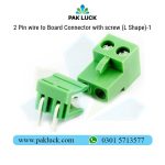 2 Pin wire to Board Connector with screw (L Shape) - Image 3