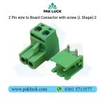 2 Pin wire to Board Connector with screw (L Shape)
