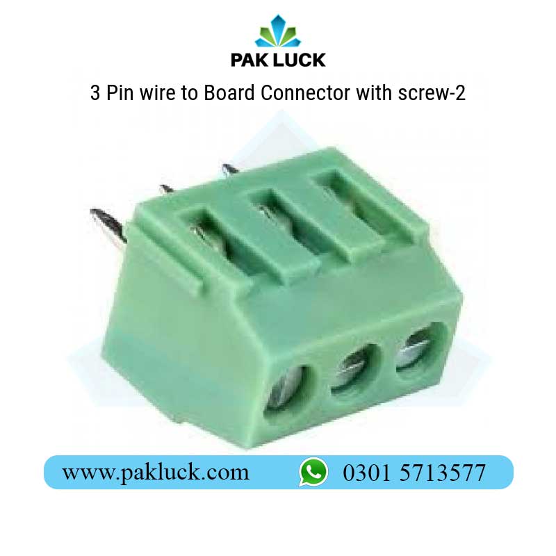 3-Pin-wire-to-Board-Connector-with-screw-1 3 Pin wire to Board Connector with screw - Image 1