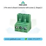 3 Pin wire to Board Connector with screw (L Shape)