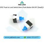DPDT Push to Lock Switch 8mm (Push Button ON OFF (Small)) - Image 2