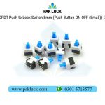 DPDT Push to Lock Switch 8mm (Push Button ON OFF (Small)) - Image 3