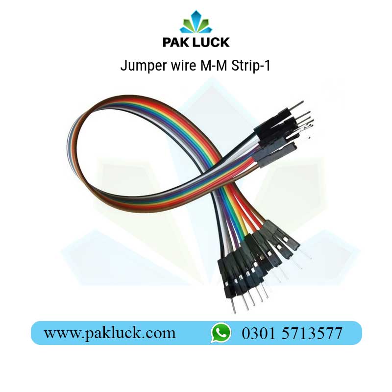 Jumper-wire-M-M-Strip-1 Jumper Wire Male to Male 10Cm - Image 1