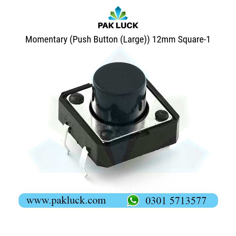 Momentary-(Push-Button-(Large))-12mm-Square Momentary (Push Button (Large)) 12mm Square - Image 1
