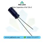 Polar Capacitors 47uF 25v
