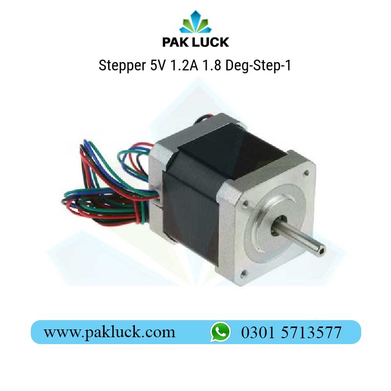 Stepper-5V-1.2A-1.8-Deg-Step Stepper 5V 1.2A 1.8 Deg-Step - Image 1