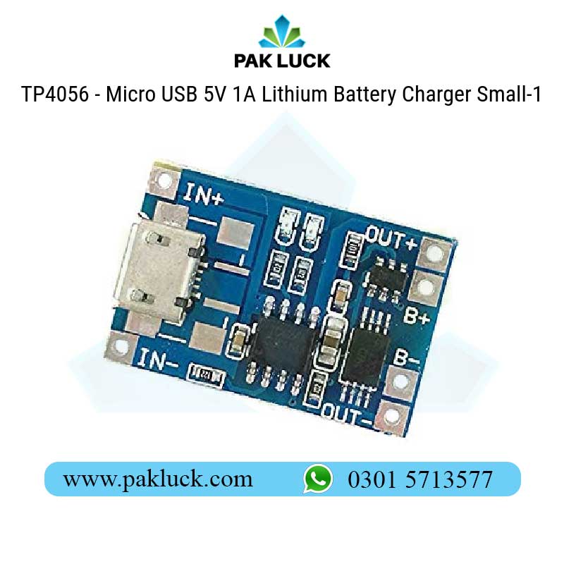 TP4056-–-Micro-USB-5V-1A-Lithium-Battery-Charger-Small-2 TP4056 - Micro USB 5V 1A Lithium Battery Charger Small - Image 1