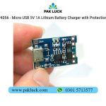 TP4056 - Micro USB 5V 1A Lithium Battery Charger with Protection