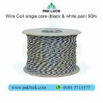 Wire Coil single core (black & white pair) 90m